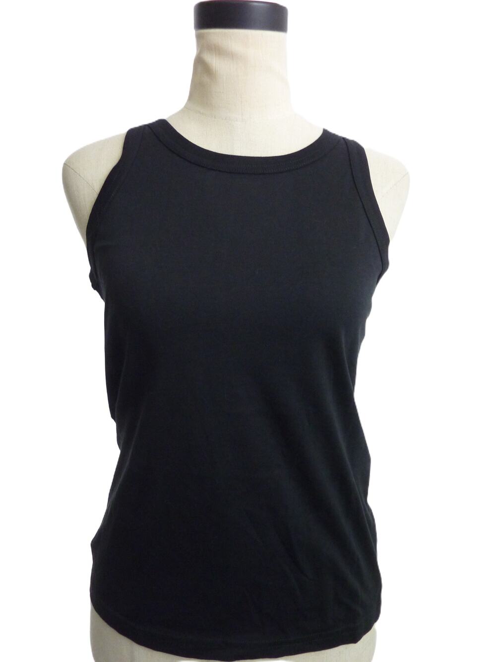 Everlane NWT Womens Cutaway Organic Cotton Tank XS Top Black Minimalist Capsule